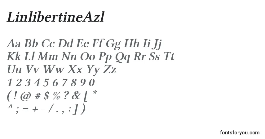 Шрифт LinlibertineAzl – алфавит, цифры, специальные символы