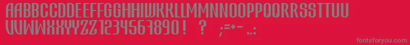 フォントAtvice – 赤い背景に灰色の文字