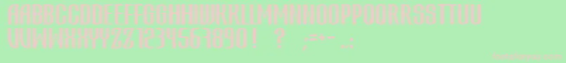 Atvice Font – Pink Fonts on Green Background