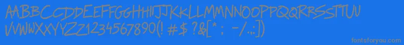 Подробнее о шрифте RaggedwaysRegular Шрифт RaggedwaysRegular – серые шрифты на синем фоне