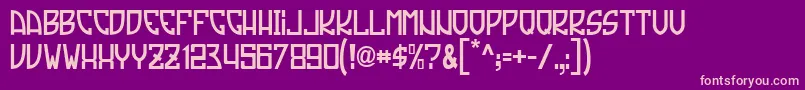 Tradizione Font – Pink Fonts on Purple Background