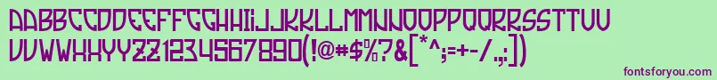 Tradizione Font – Purple Fonts on Green Background