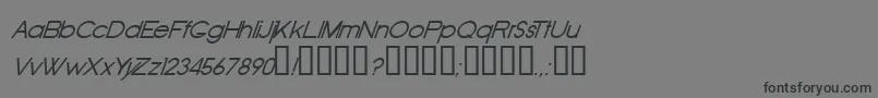 Czcionka OldRepublicItalic – czarne czcionki na szarym tle