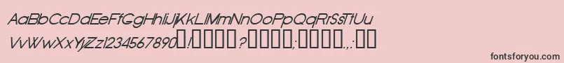 フォントOldRepublicItalic – ピンクの背景に黒い文字