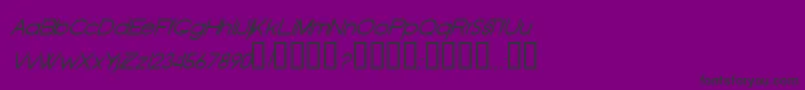 フォントOldRepublicItalic – 紫の背景に黒い文字