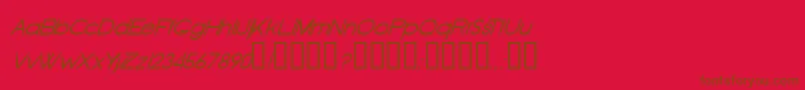 OldRepublicItalic Font – Brown Fonts on Red Background