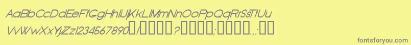 Weitere Informationen zur OldRepublicItalic-Schriftart OldRepublicItalic-Schriftart – Graue Schriften auf gelbem Hintergrund