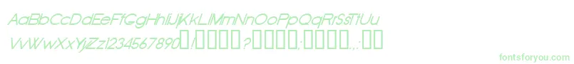 Шрифт OldRepublicItalic – зелёные шрифты на белом фоне