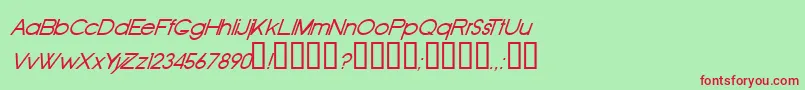 Шрифт OldRepublicItalic – красные шрифты на зелёном фоне