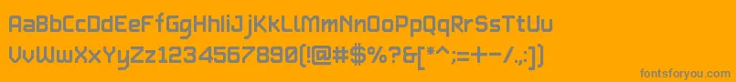 Шрифт TypetwoBeta1.1 – серые шрифты на оранжевом фоне
