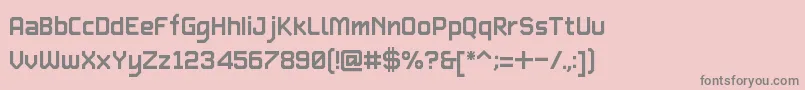 Czcionka TypetwoBeta1.1 – szare czcionki na różowym tle