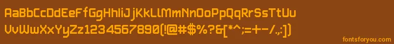fuente TypetwoBeta1.1 – Fuentes Naranjas Sobre Fondo Marrón