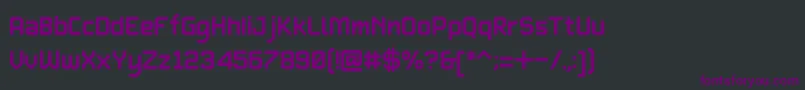 Шрифт TypetwoBeta1.1 – фиолетовые шрифты на чёрном фоне