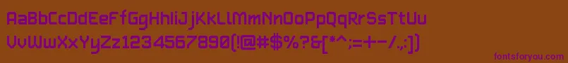 Шрифт TypetwoBeta1.1 – фиолетовые шрифты на коричневом фоне