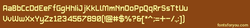 fuente TypetwoBeta1.1 – Fuentes Amarillas Sobre Fondo Marrón