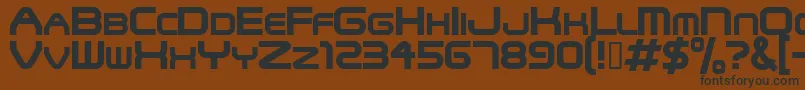 Snfu Font – Black Fonts on Brown Background