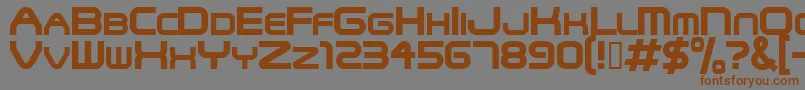 Snfu Font – Brown Fonts on Gray Background