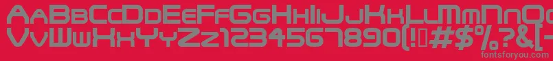 Snfu Font – Gray Fonts on Red Background