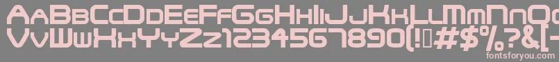 フォントSnfu – 灰色の背景にピンクのフォント