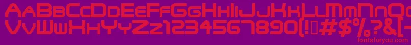 Snfu Font – Red Fonts on Purple Background