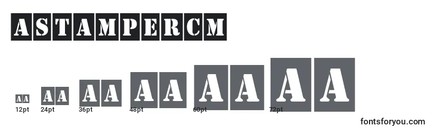 AStampercm Font Sizes
