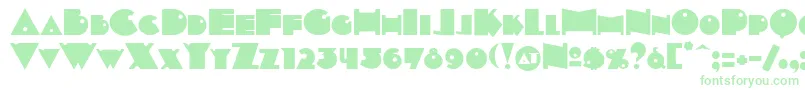 Indepsc Font – Green Fonts on White Background