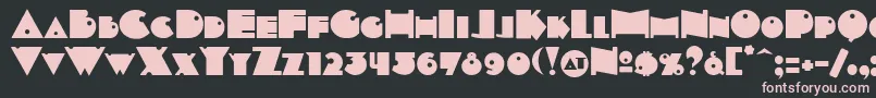 Indepsc Font – Pink Fonts on Black Background