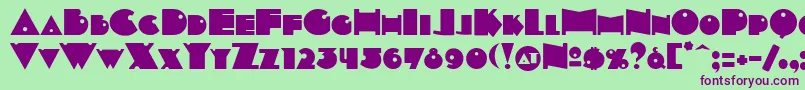 Indepsc Font – Purple Fonts on Green Background