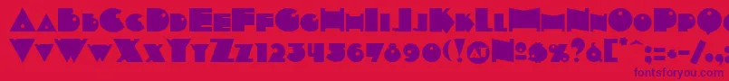 Indepsc Font – Purple Fonts on Red Background