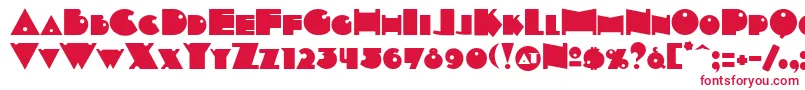 Indepsc Font – Red Fonts on White Background