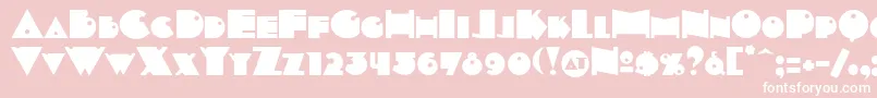 Indepsc Font – White Fonts on Pink Background