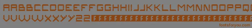 Problems1 Font – Brown Fonts on Gray Background