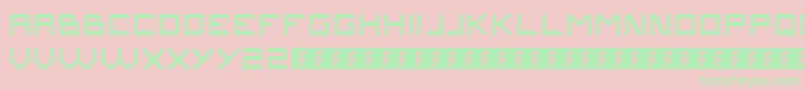 Problems1 Font – Green Fonts on Pink Background