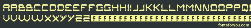 Problems1 Font – Yellow Fonts on Black Background