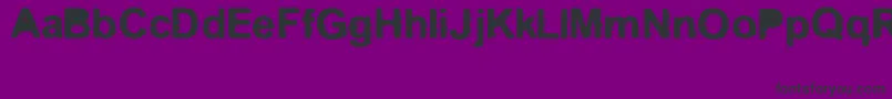 Kreo Font – Black Fonts on Purple Background