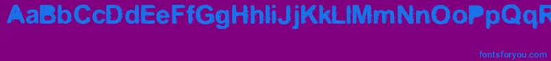 Kreo Font – Blue Fonts on Purple Background