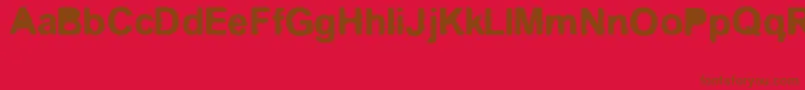 Kreo Font – Brown Fonts on Red Background