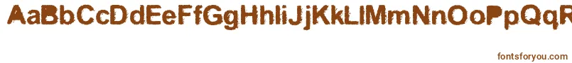 Kreo Font – Brown Fonts on White Background