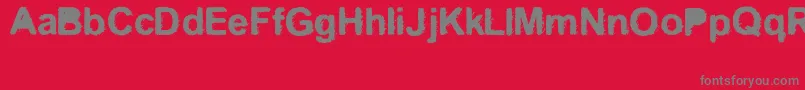 Kreo Font – Gray Fonts on Red Background