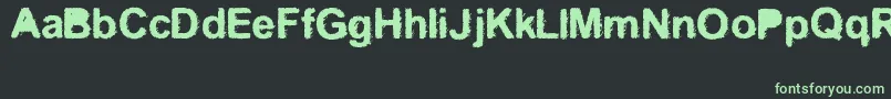 Kreo Font – Green Fonts on Black Background