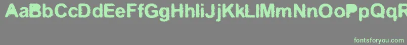 Kreo Font – Green Fonts on Gray Background