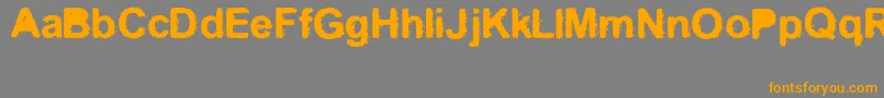 Kreo Font – Orange Fonts on Gray Background