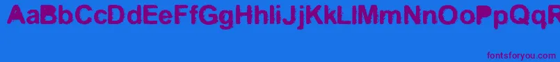 Kreo Font – Purple Fonts on Blue Background