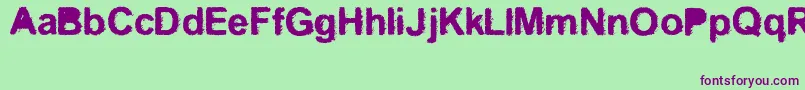 Kreo Font – Purple Fonts on Green Background