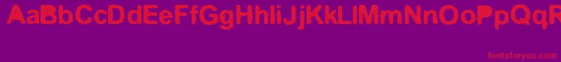 Kreo Font – Red Fonts on Purple Background