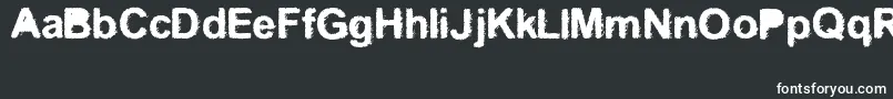 Kreo Font – White Fonts on Black Background