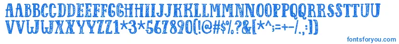 Шрифт Responsedemo – синие шрифты на белом фоне