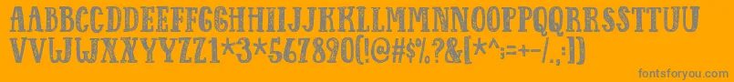 Responsedemo Font – Gray Fonts on Orange Background