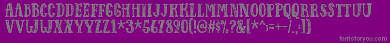 Responsedemo Font – Gray Fonts on Purple Background