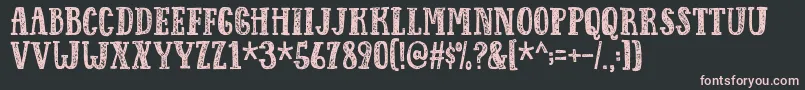 Responsedemo Font – Pink Fonts on Black Background